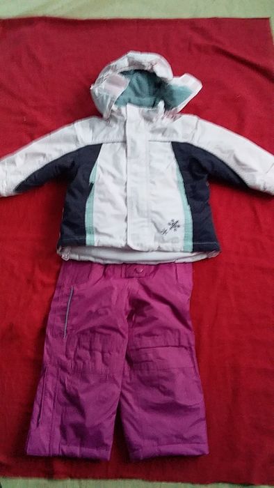 Костюм лижний дитячий для дівчинки мембрана рожевий-alive-86/92;98/104