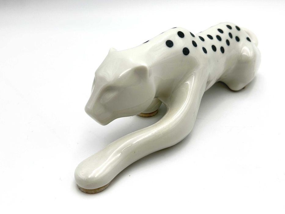 Figurka ceramiczna: „Pantera" Sgrafo Modern ,Peter Müller,  lata 60