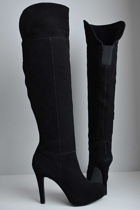 MUSZKIETERKI szpilki kozaki za kolano Jessica Simpson SUPER ZAMSZ 41