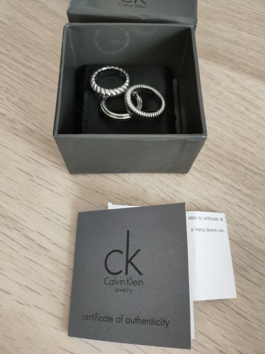 Trio de anéis Calvin Klein