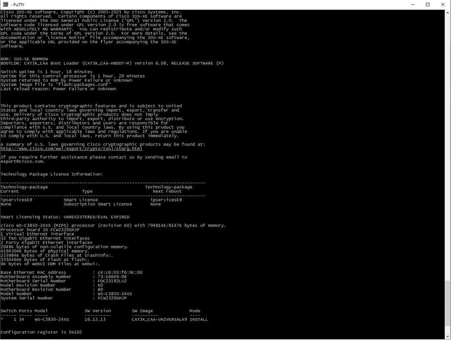 24 порта SFP+(10G) Cisco Catalyst WS-C3850-24XS-E безнал/гарантия