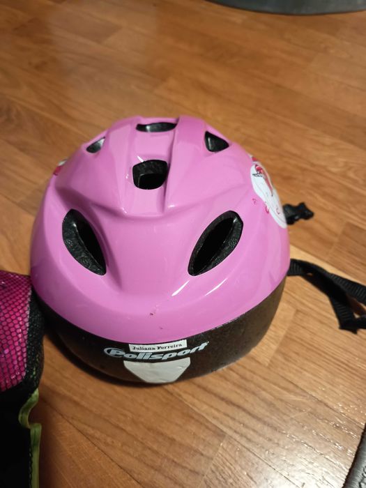 Patins de Criança Cinza-claro 32-34 + Proteções