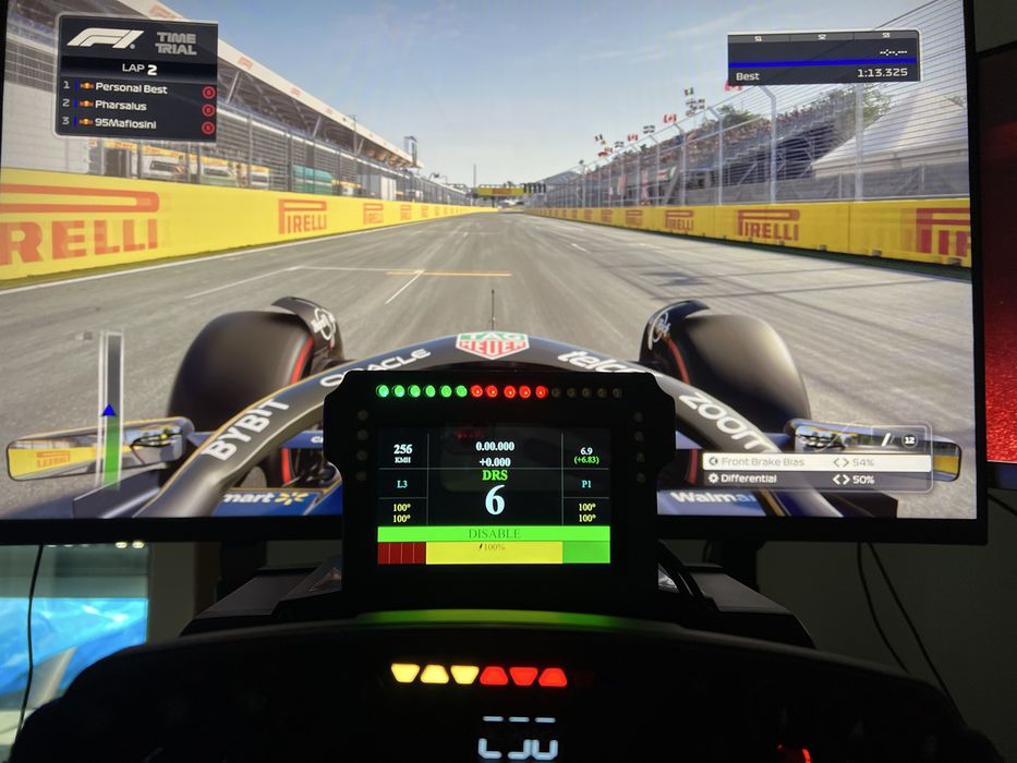 Dashboard 4.3 sim racing como novo