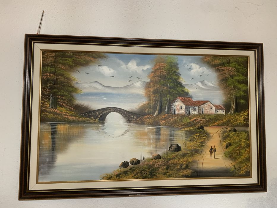 Quadro pintado a óleo