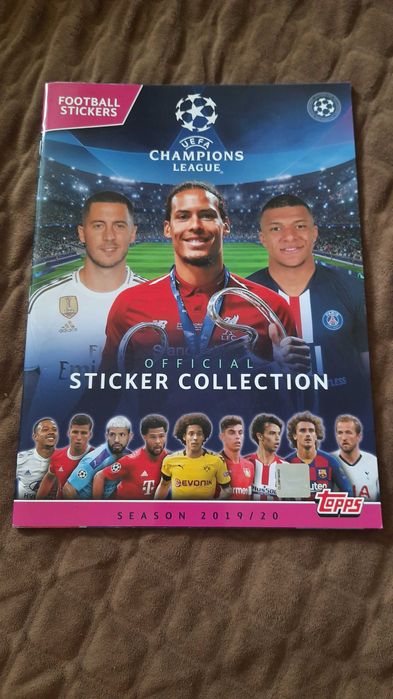 Panini ліга чемпіонів 2019/2020 19/20 альбом плюс 6 наклейок