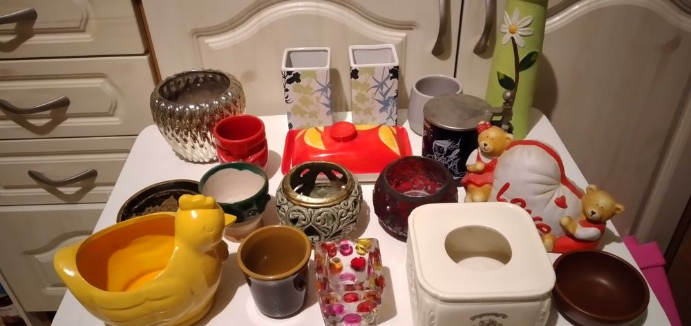 Świecznik lampion witraż ozdoby do domu pojemnik na świeczki doniczka