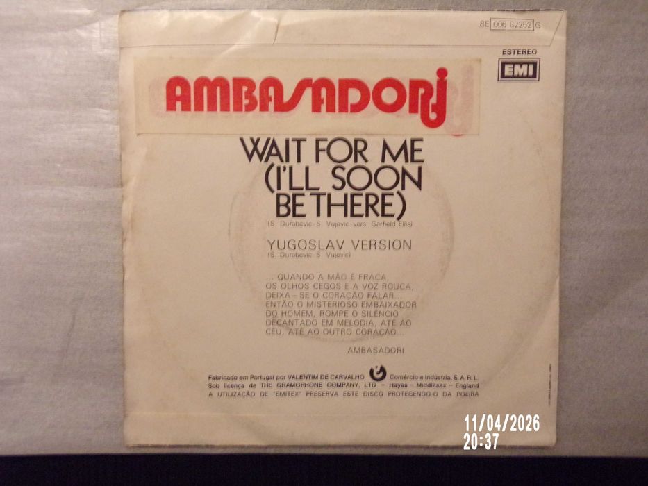 Ambasadori - vinil - single - 20€