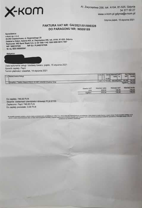 Poco X3 NFC 64GB