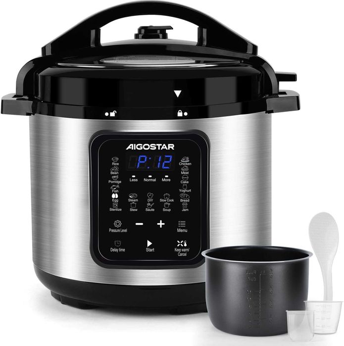 Szybkowar Parowar MULTICOOKER Aigostar B302024EH 6L 1000W 18 FUNKCJI