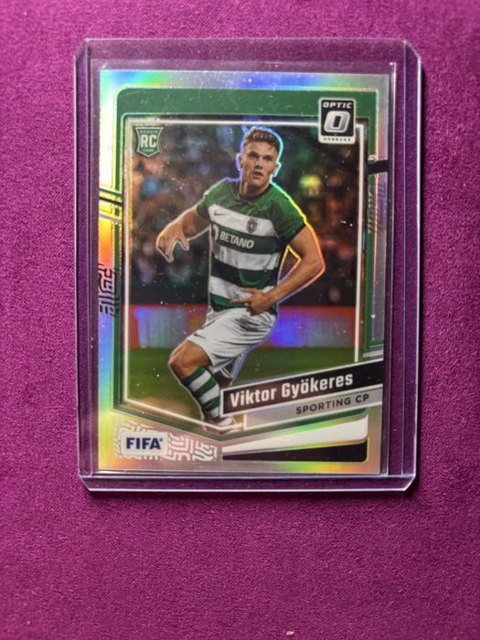 Viktor Gyokeres rookie card refractor panini sporting