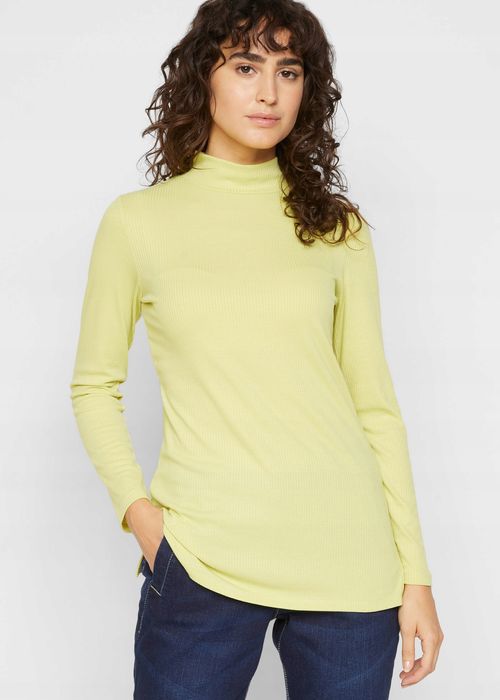 B.P.C limonkowy półgolf prążek 40/42.