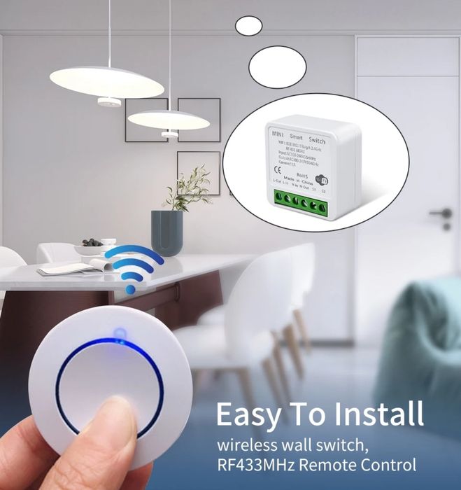 Przełącznik Smart WiFi + przycisk 433Mhz