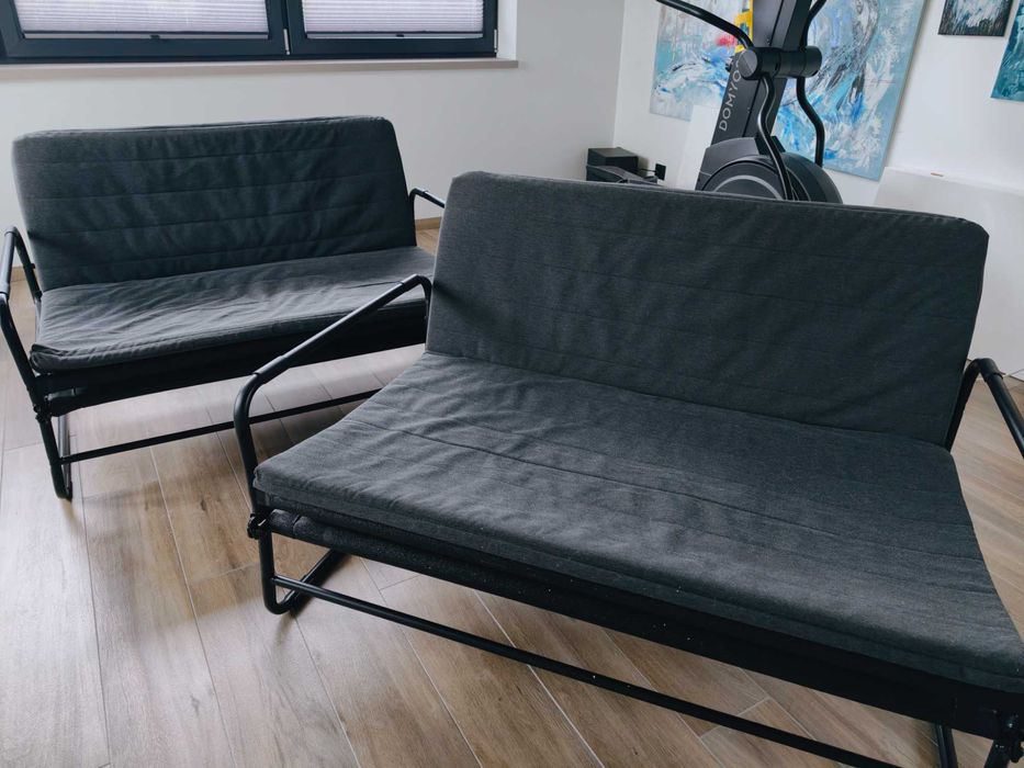 2× sofa rozkładana IKEA HAMMARN – funkcja spania