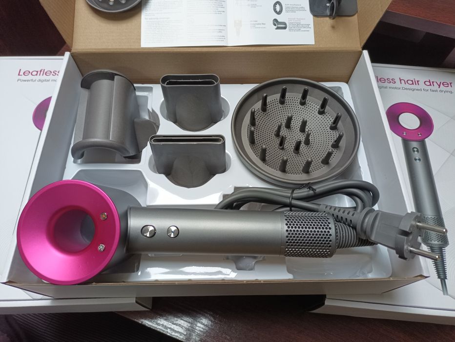 Фен сушарка для волосся Leafless V2 потужніший за Dyson