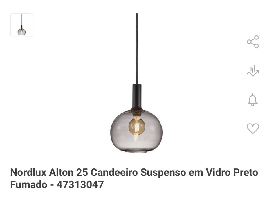 Dois candeeiros Nordlux Alton 25, novos