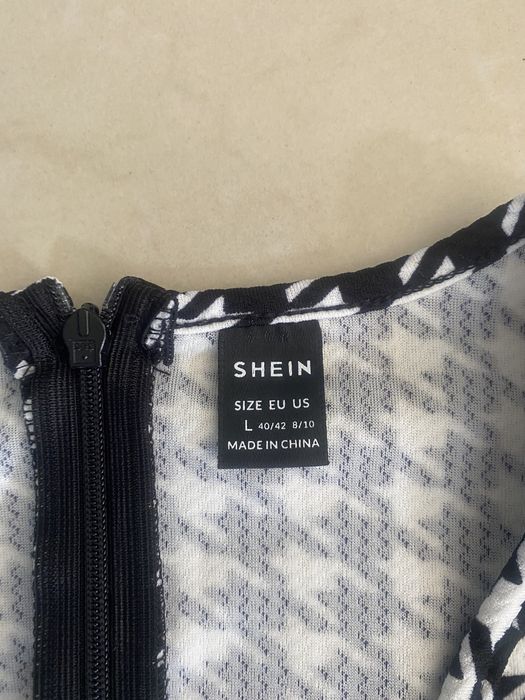 Shein kombinezon w pepitke L
