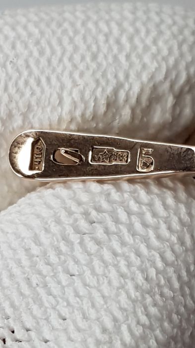 Золотые серьги с бирюзой ссср