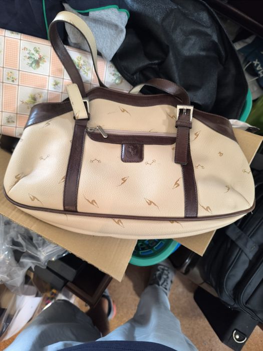 Mala de Ombro Bege/Castanha (Estilo Equestre) – Usada