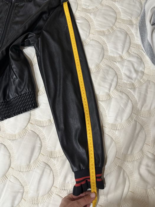 Шкіряна куртка бомбер Pinko жіноча підліткова на весну