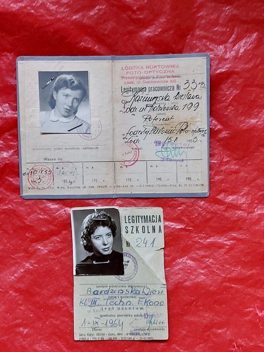Stare dokumenty 2 sztuki 1953/1964