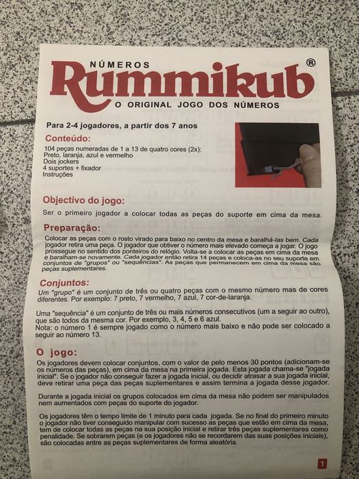 Jogo Rummikub original