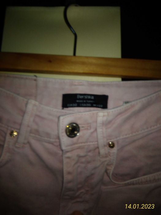 Spodnie Bershka 32 Essential szerokie nogawki dzwony