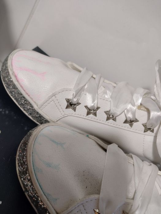 Białe trampki tenisówki roz.37/23 cm