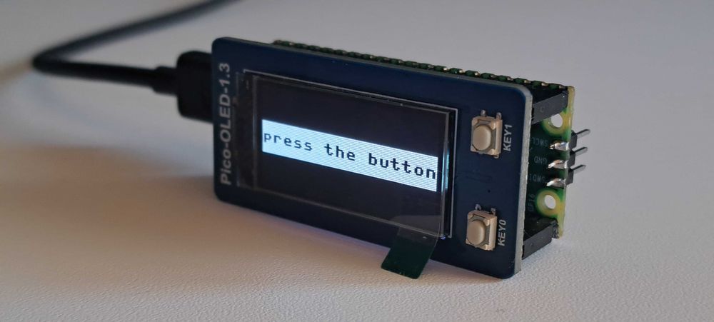 Zestaw Raspberry Pico 2040 + Waveshare Pico OLED-1.3