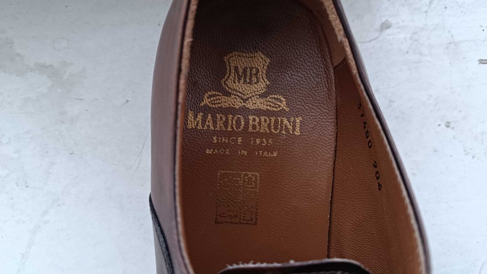 Нові Статусні Преміум туфлі  MARIO BRUNI Made in Italy. Р 45.29.5 см