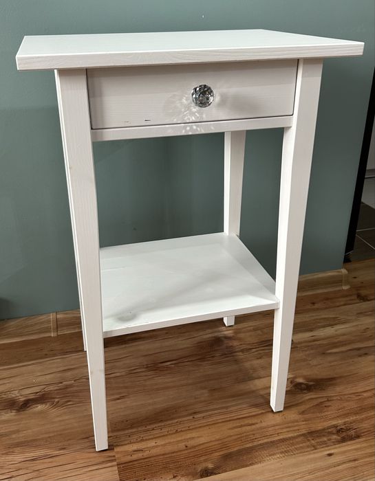 Stolik nocny Ikea Hemnes 45x36 cm biały !!! Szafka nocna Ikea !!! Lite drewno !!! Okazja !!!