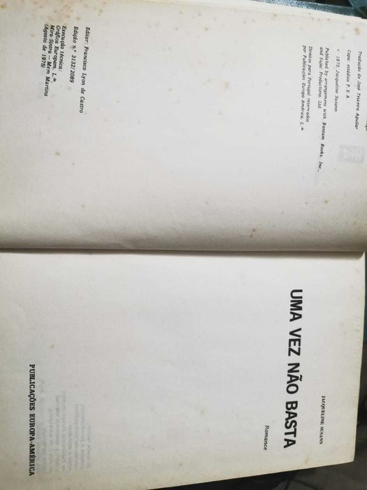 Uma Vez Não Basta - Jacqueline Susann