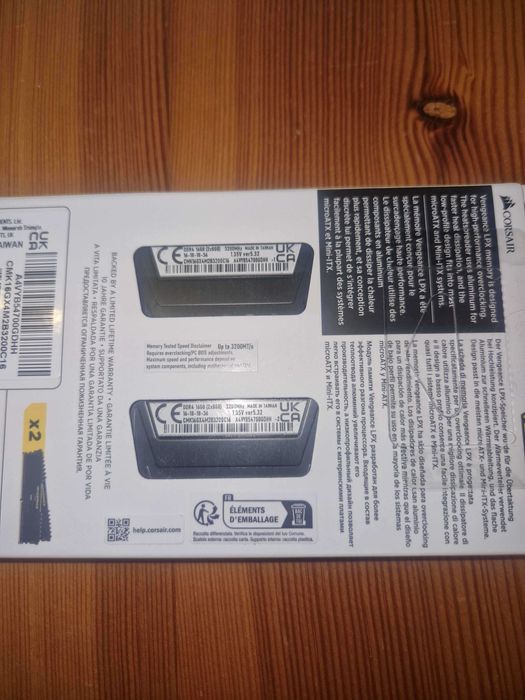 Corsair Vengeance Lpx DDR4 Ram 16 GB (2 x 8), 3200Mhz cl16