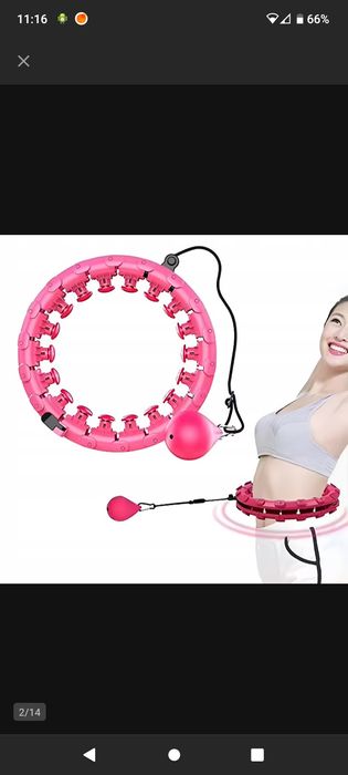 Hula hop odchudzające z obciążnikiem