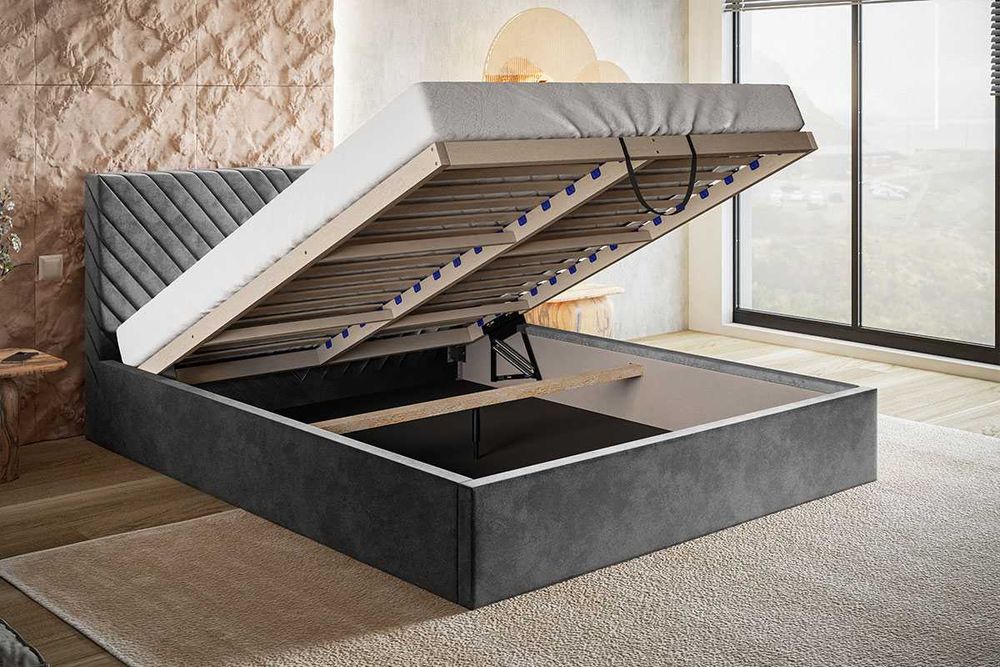 Łóżka Łóżko tapicerowane WENUS 140x200 160x200 180x200 pojemnik stelaż