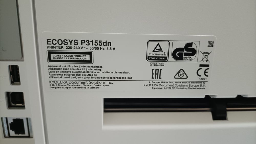Impressora laser - Kyocera Ecosys P3155dn (NOVA)