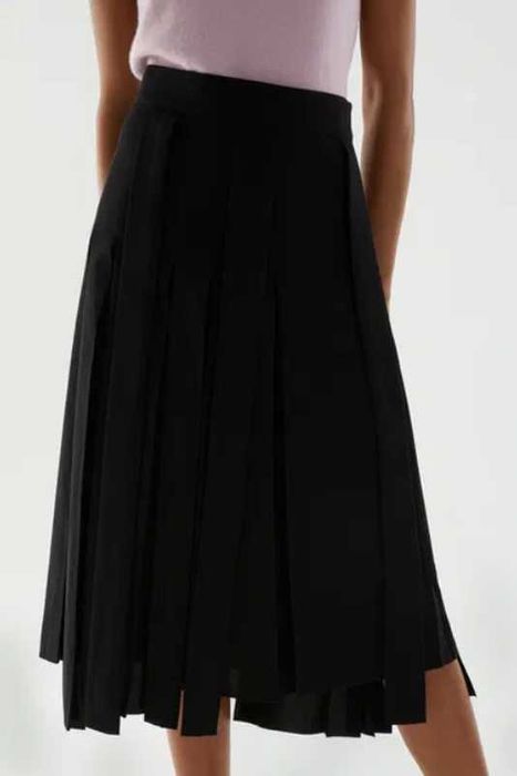 Брендовая Асимметричная юбка со складками COS