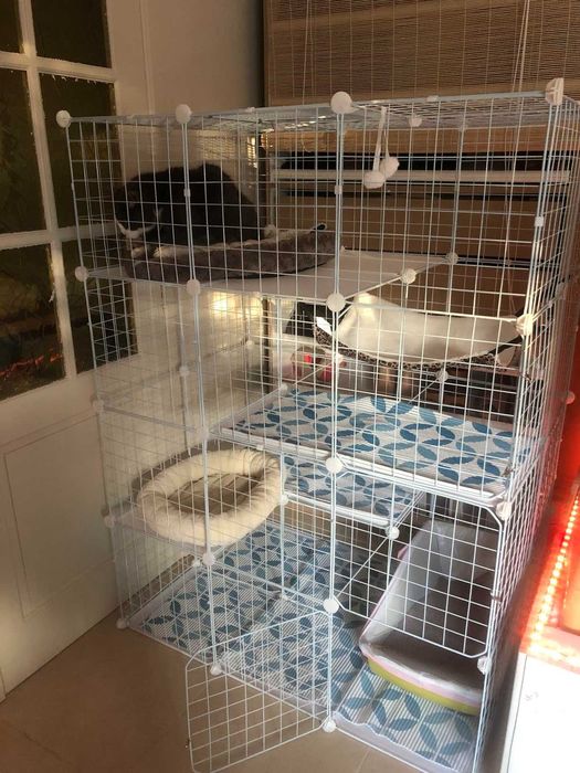 Klatka dla szynszyli królika kota XXL WIELKA NOWA 4 poziomy