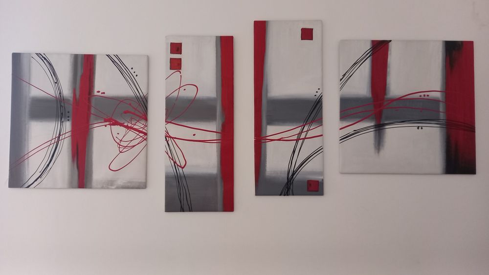 Quadriptico contemporáneo 4 quadros