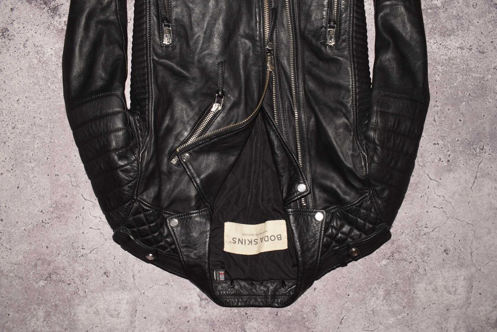 Boda Skins Biker Leather (Мужская Премиальная Кожаная Куртка Косуха )