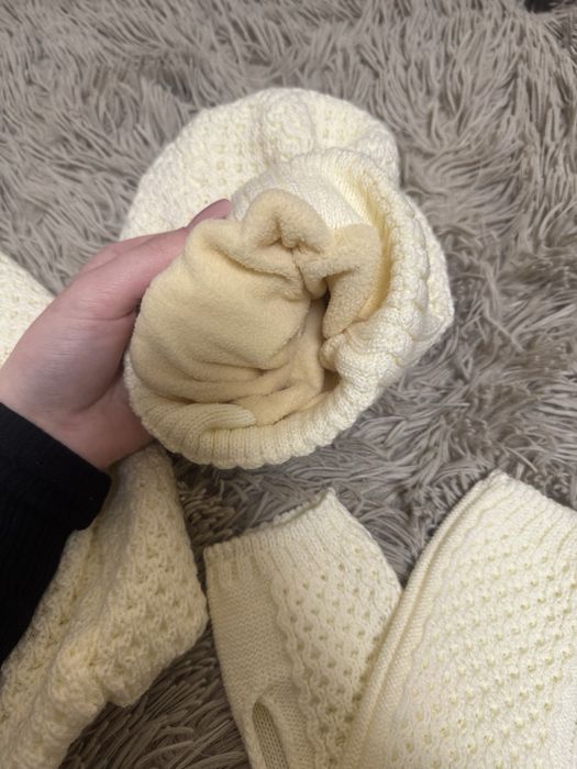 Набір шапочка, хомут та рукавиці