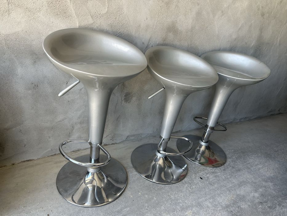 Bancos de Bar cor cinza