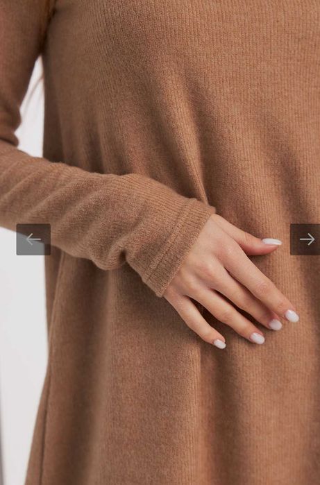 Стильна сукня у рубчик з в'язки, розмір С-М