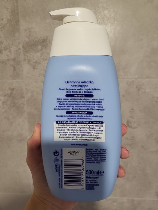 Nivea baby ochronne mleczko nawilżające 500 ml