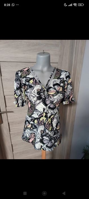Bluzka w fantazyjny wzór Next