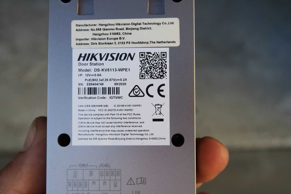 Wideodomofon Hikvision wifi