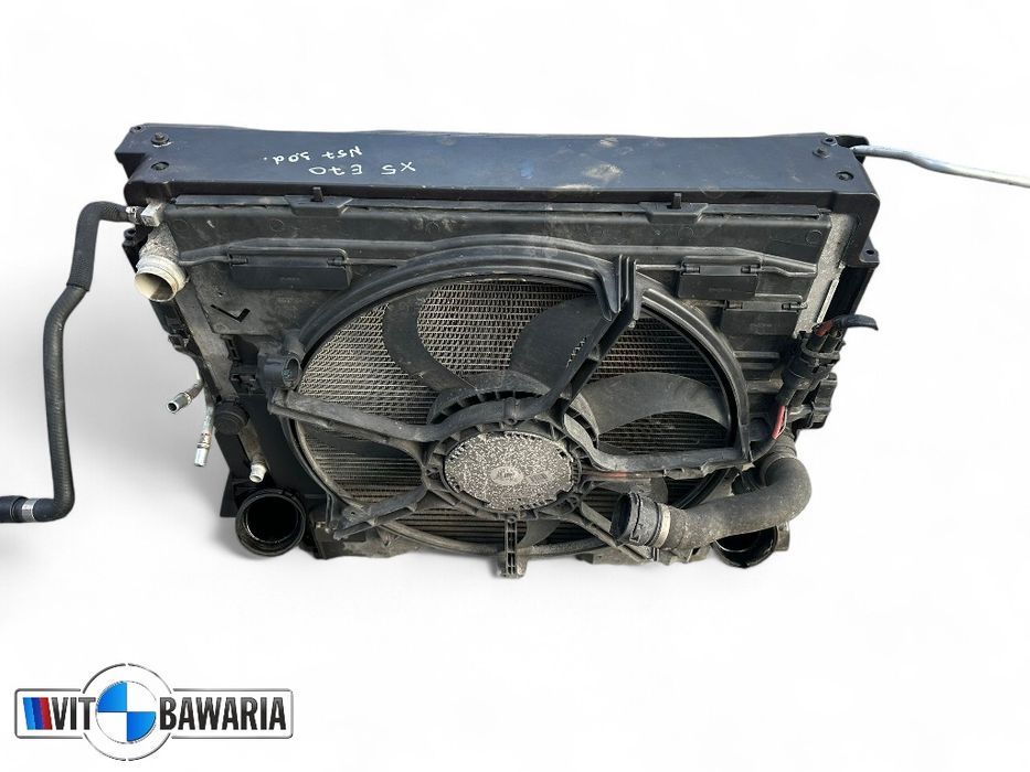 Chłodnica wody/ intercooler/ chłodnica klimatyzacji/wentylator BMW X5
