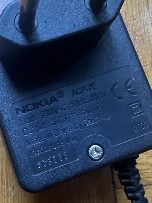 Nokia ACP-7E ładowarka grube jack wejście stara nokia ACP7E