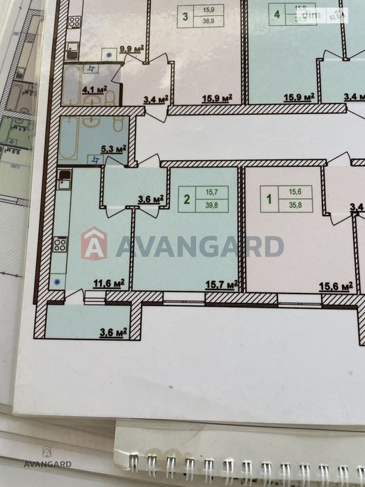 1-кім у Новобудові Передмістя Вінниці за суперціною!
