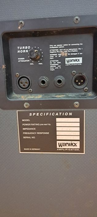 Coluna  amplificador baixo Warwick
