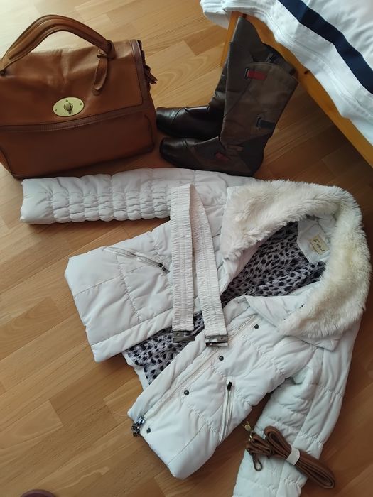 Super Zestaw Skórzana torebka plus kozaczki Venezia plus kurtka